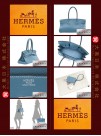 HERMES JPG SHOULDER BIRKIN (Pre-owned) - Blue jean, Clemence leather, Phw